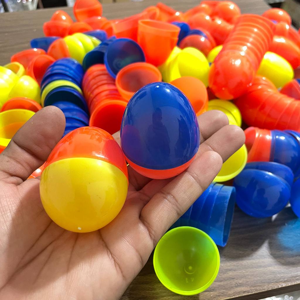 25 Pcs Mainan Cangkang Telur  Kosongan - Mainan Wadah Hadiah Kejutan