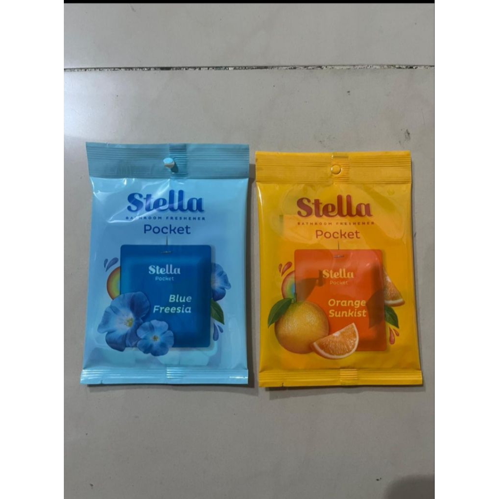 Stella Pocket Bathroom 10gr - Slim Gel Technology, Aroma Segar, Tahan Lama