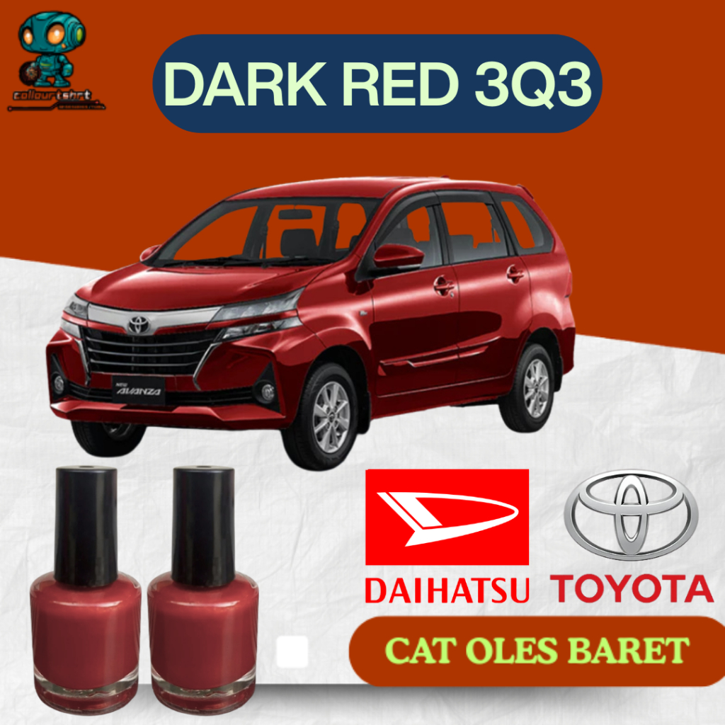 Cat Oles Dark Red Mica Metallic 3Q3 Toyota Avanza Daihatsu Xenia Merah Mica Metalik