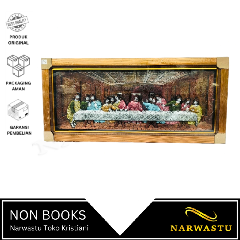 NARWASTU - Hiasan Dinding Perjamuan Kudus Timbul - PLG033