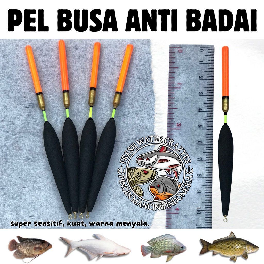 Pelampung Pancing Busa Anti Badai Siang Super Sensitif Ikan Mas Nila Gurami Bandeng Patin Bawal Lele