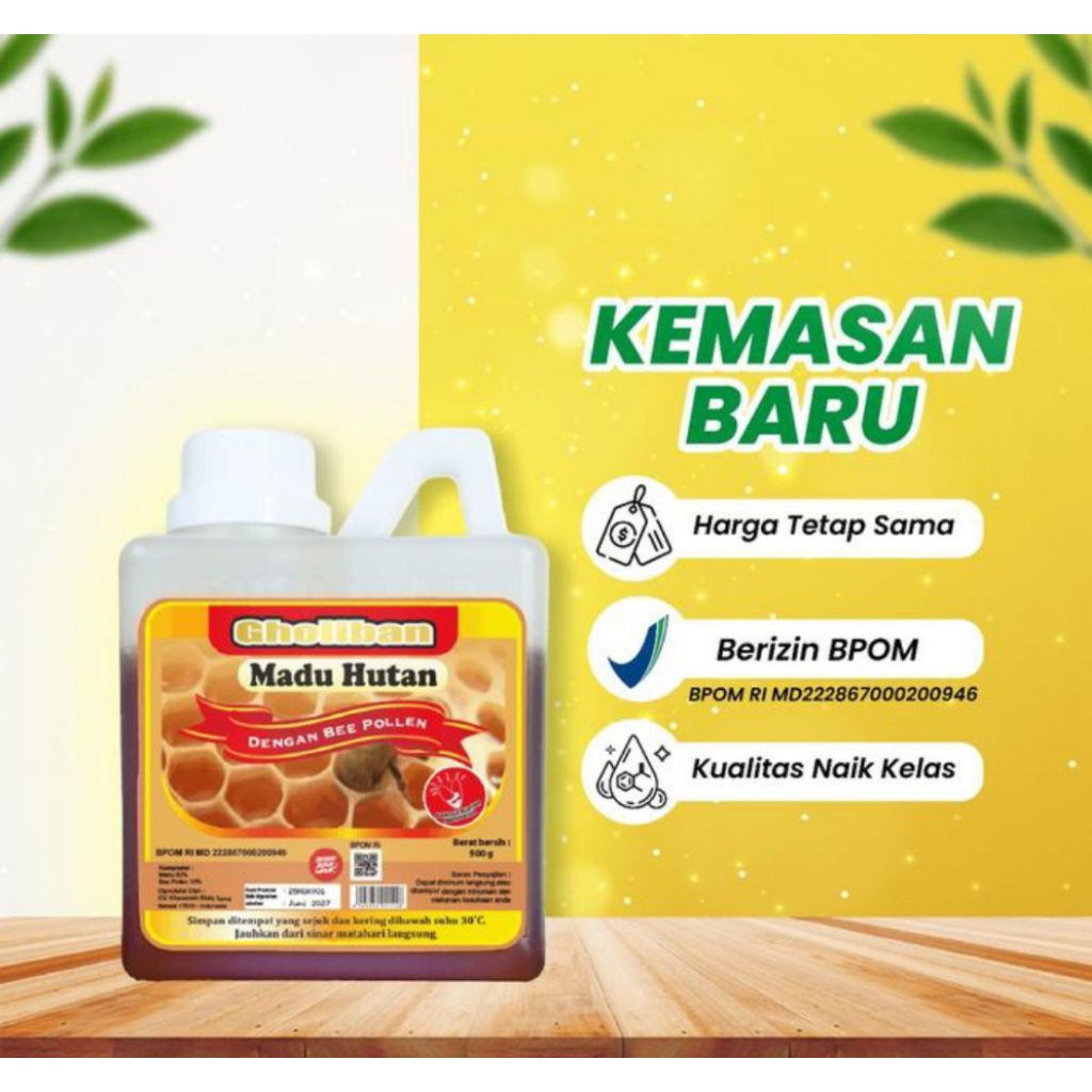 Madu Hutan Kalimantan KLM Gholiban 500gram Asli