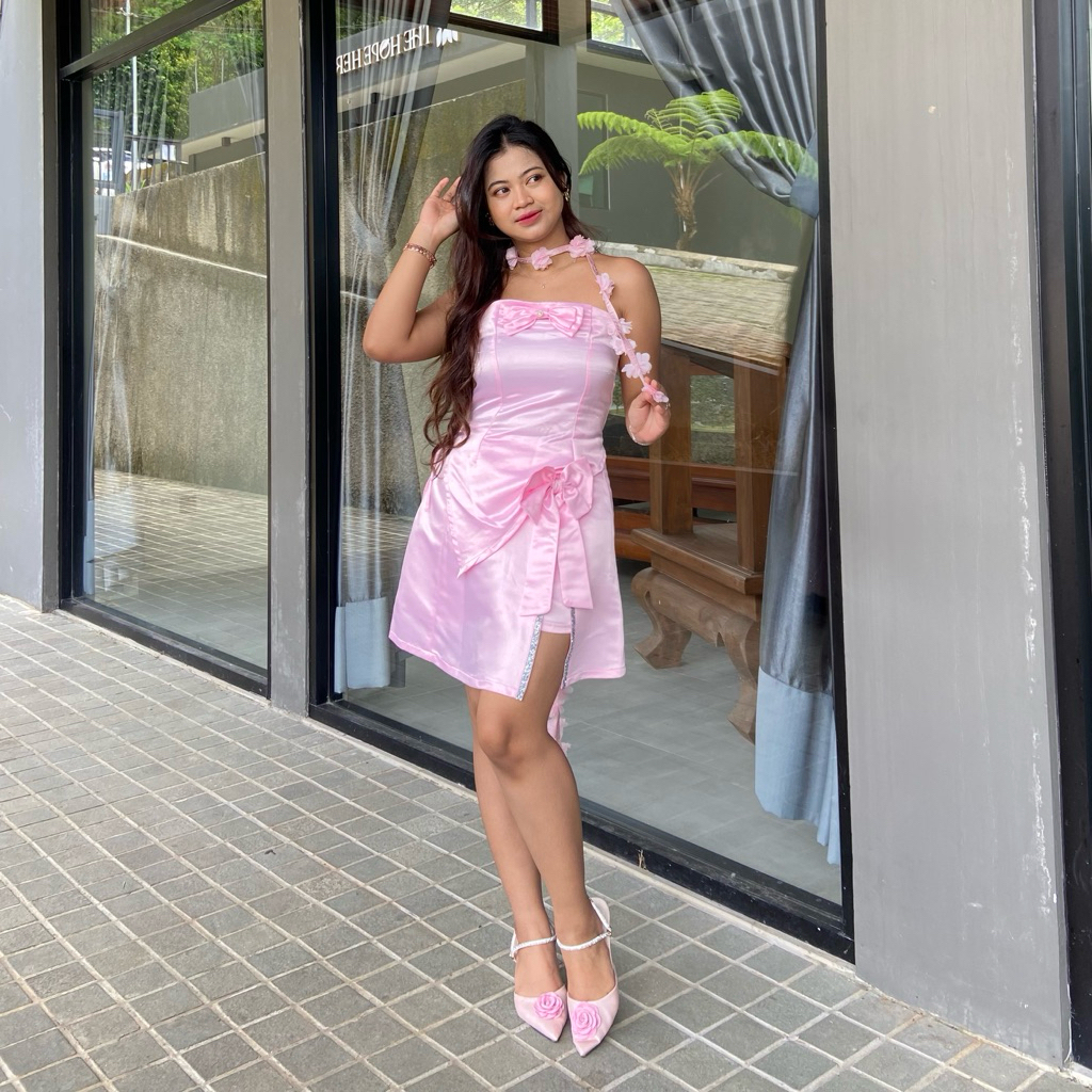 [ CIPTANIO ] Felice Skirt   | Rok Satin-Satin Skirt/Ribbon Skirt-Rok Pita/ Rok Pendek-Mini Skirt/Kor