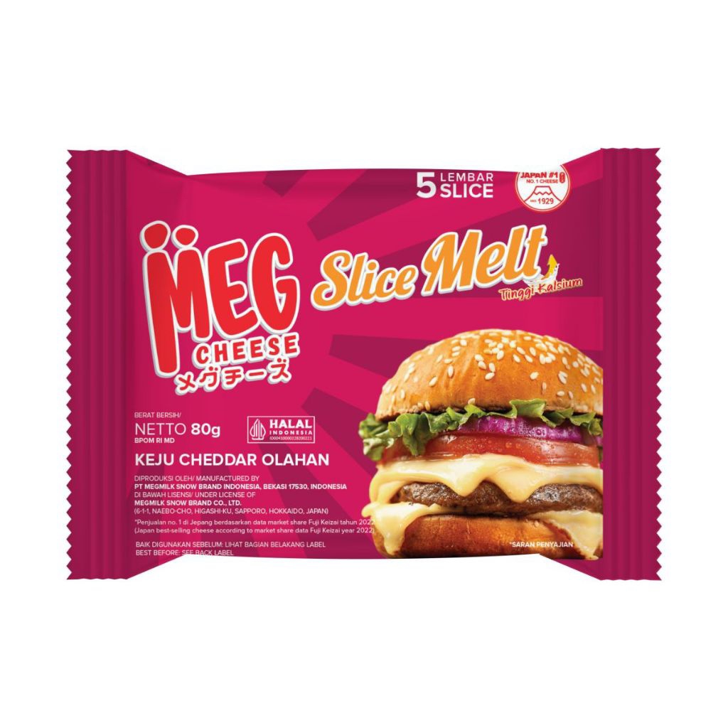 Keju MEG Cheese Slice Melt 5 Slices