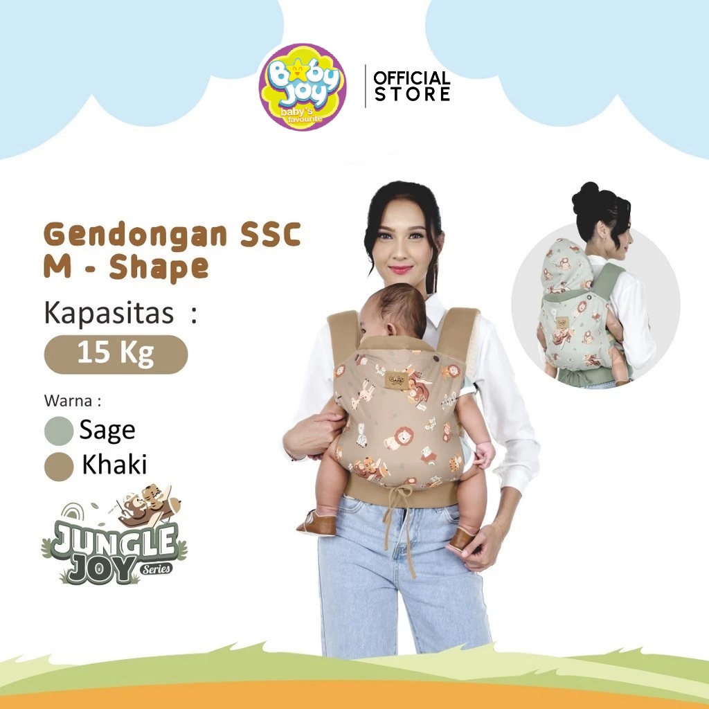 Baby Joy Gendongan Bayi SSC M Shape Jungle Joy Series