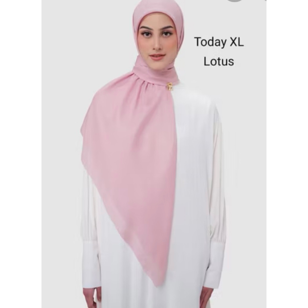 New Todays Buttonscarves size XL Syari Lotus