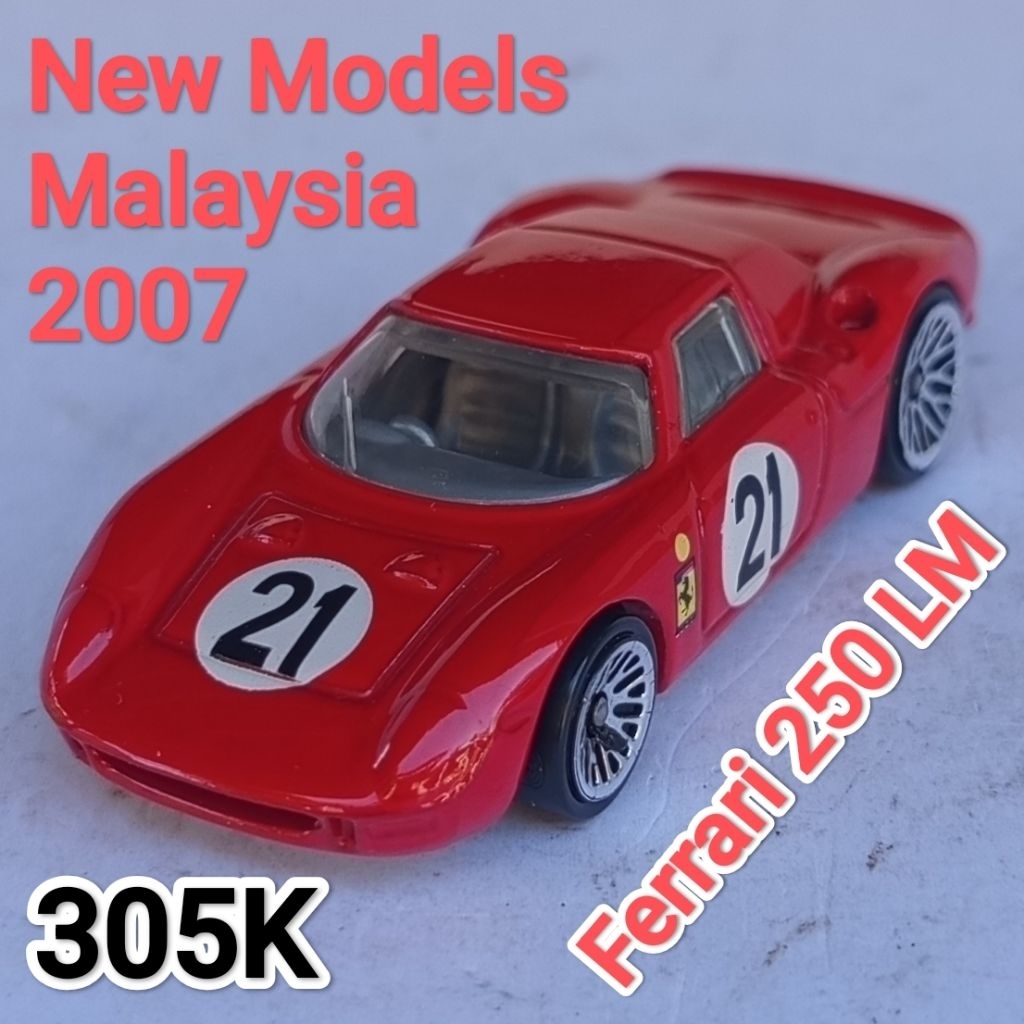 Hot Wheels New Models Ferrari 250 LM Merah Loose