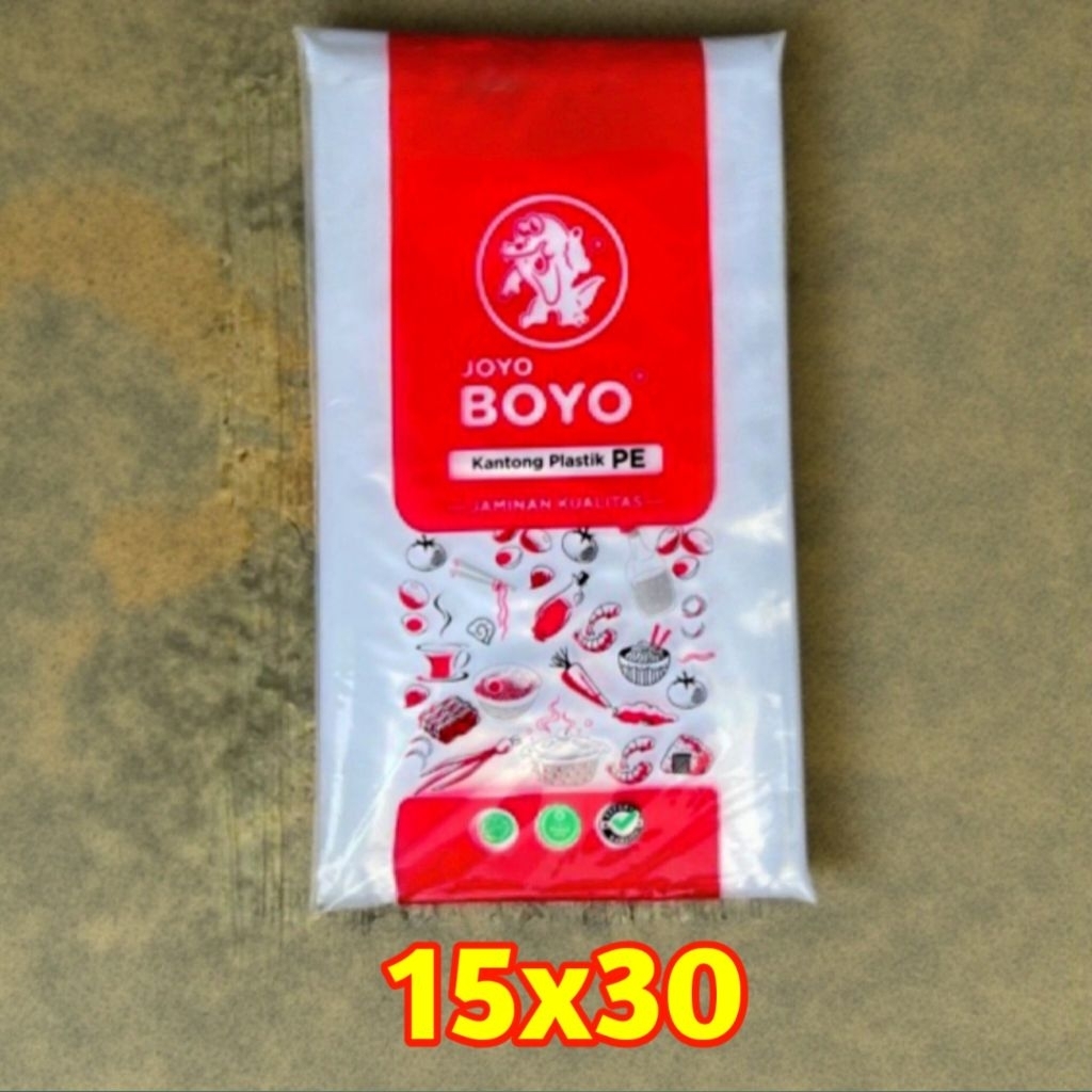 Plastik PE joyo boyo ukuran 15x30