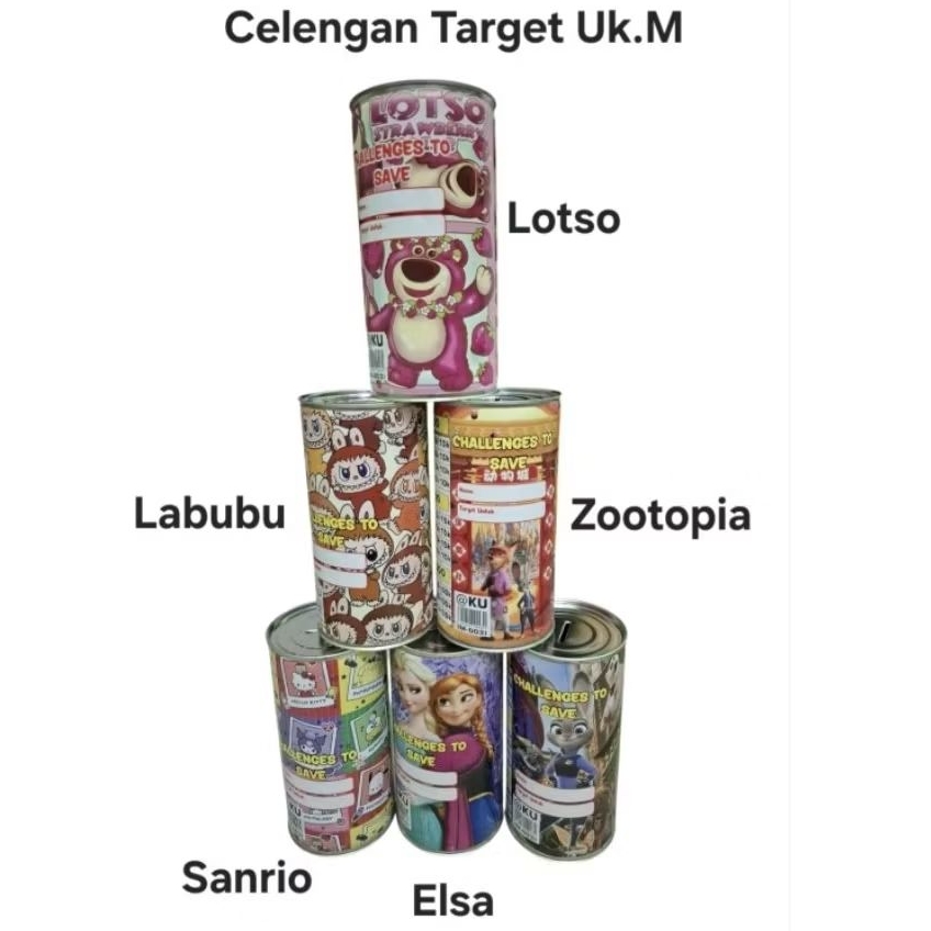 CELENGAN TARGET UKURAN M ( TARGET TABUNGAN 2.5JT )