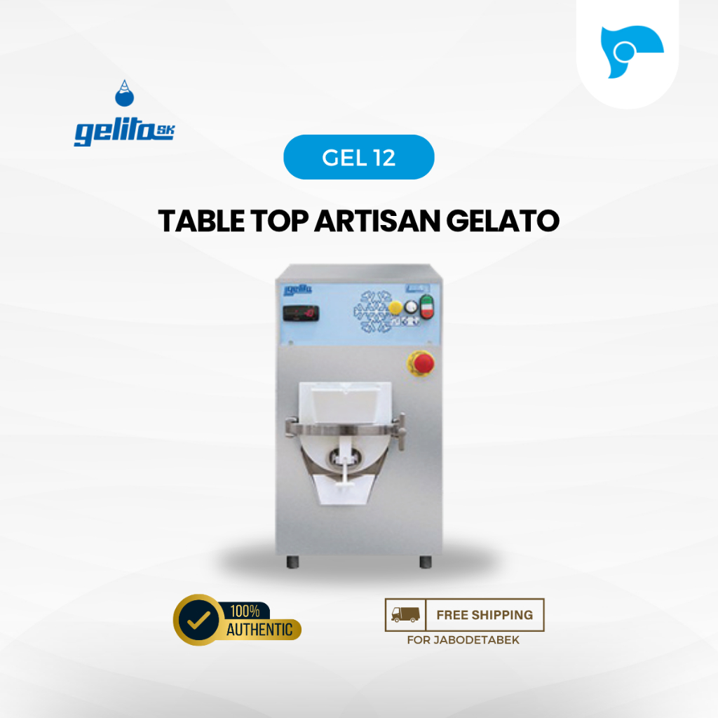 Mesin Gelato GELITA GEL 12 Table Top Artisan Gelato