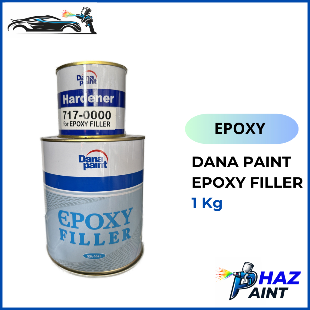 EPOXY DANA PAINT Filler 1 Kg Abu Putih | Epoksi 2 Komponen Grey White Gray Cat dasar danapaint danag
