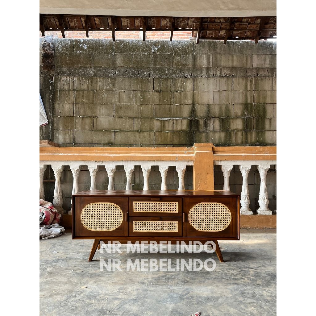 Bufet Tv Rotan Minimalis Kayu Jati Bufet Tv Rotan Retro Minimalis Jati Bufet Rotan Bufet Tv Bufet Ja