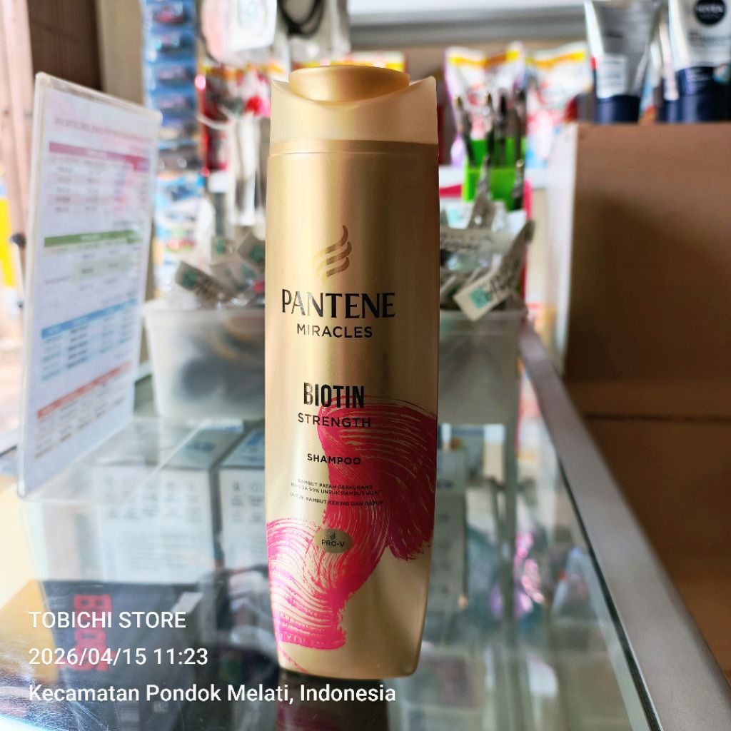 Pantene Miracles Biotin Strength Shampoo 145ml Untuk Rambut Kering & Rapuh