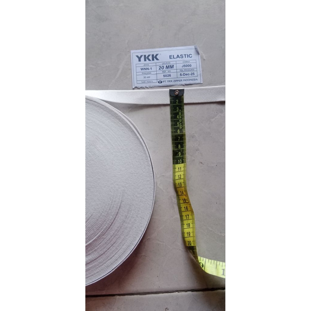 Elastik YKK ORIGINAL 20MM/2 CM