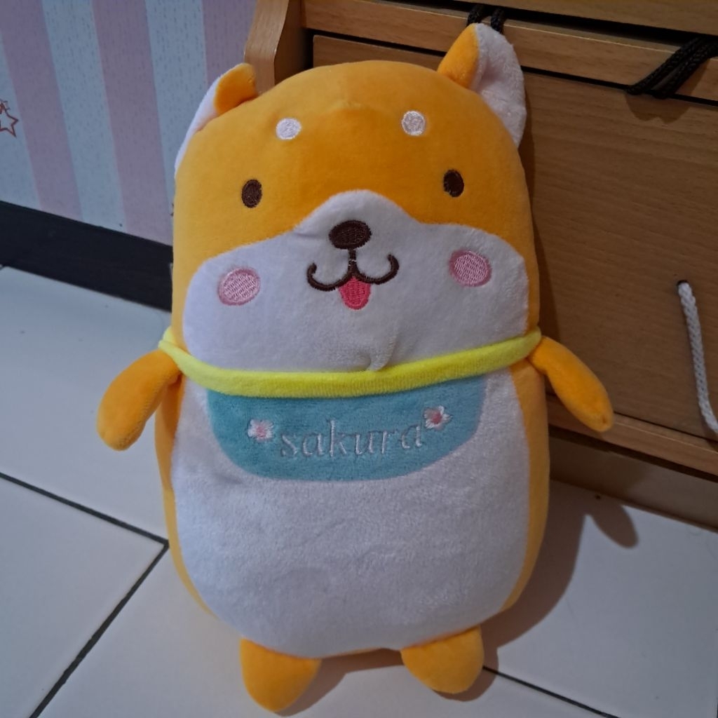 Boneka anjing shiba inu sakura