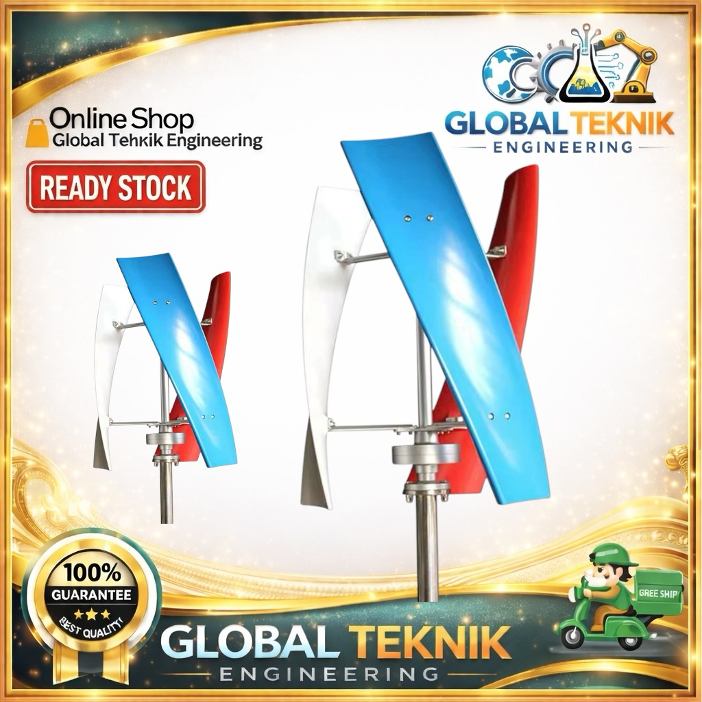 Vertical Axis Wind Turbine VAWT Turbin Angin 500-5000 Watt 12-48 Volt 3000w 12v 24v 48v Turbin Angin