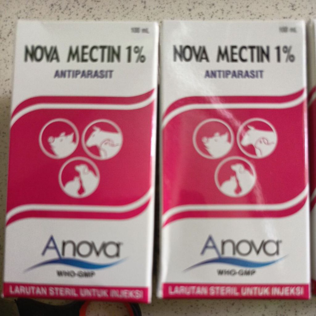 Nova Mectin 1% 100ml Obat Anti Parasit Hewan Ektoparasit dan Endoparasit