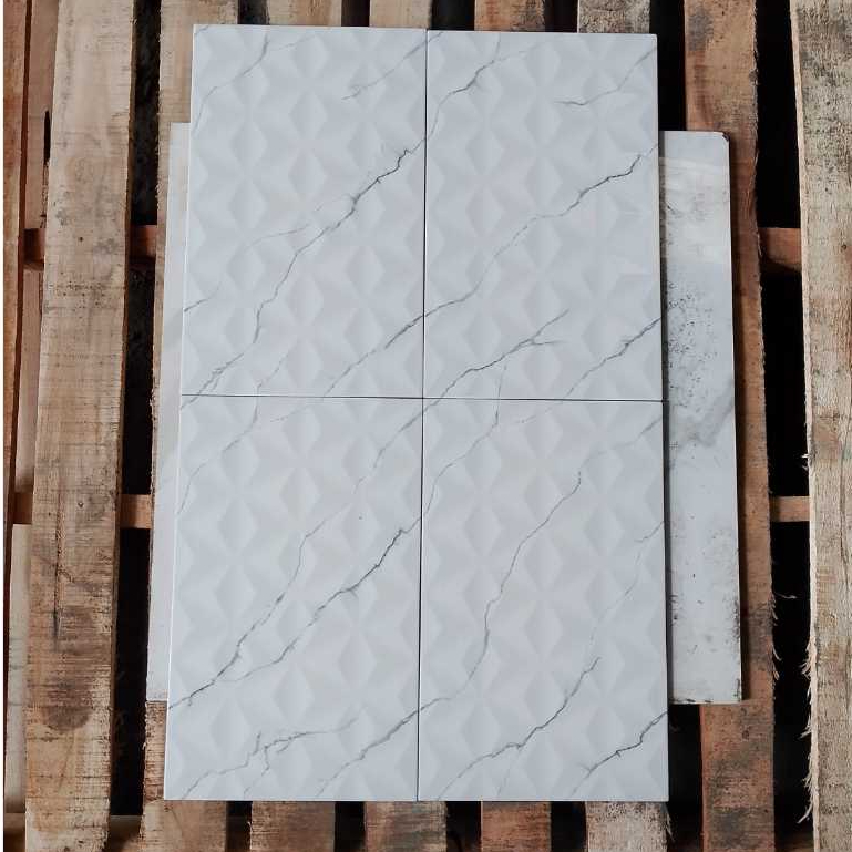 keramik dinding kamar mandi kilap 25x40 harmony serayu griss keramik dinding kilap emboss 25x40 kera