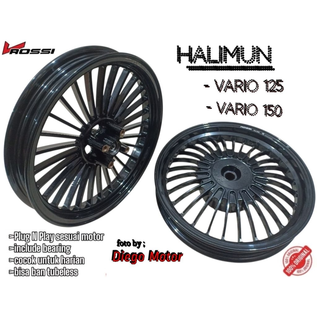 VELG RACING VROSSI HALIMUN VARIO 125 - VARIO 150 SEPASANG/velg racing halimun vario125,vario150