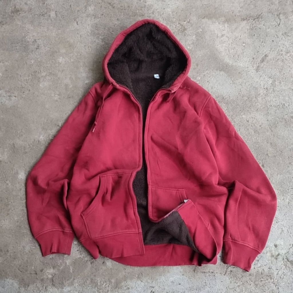 Zip Hoodie Uniqlo Sherpa