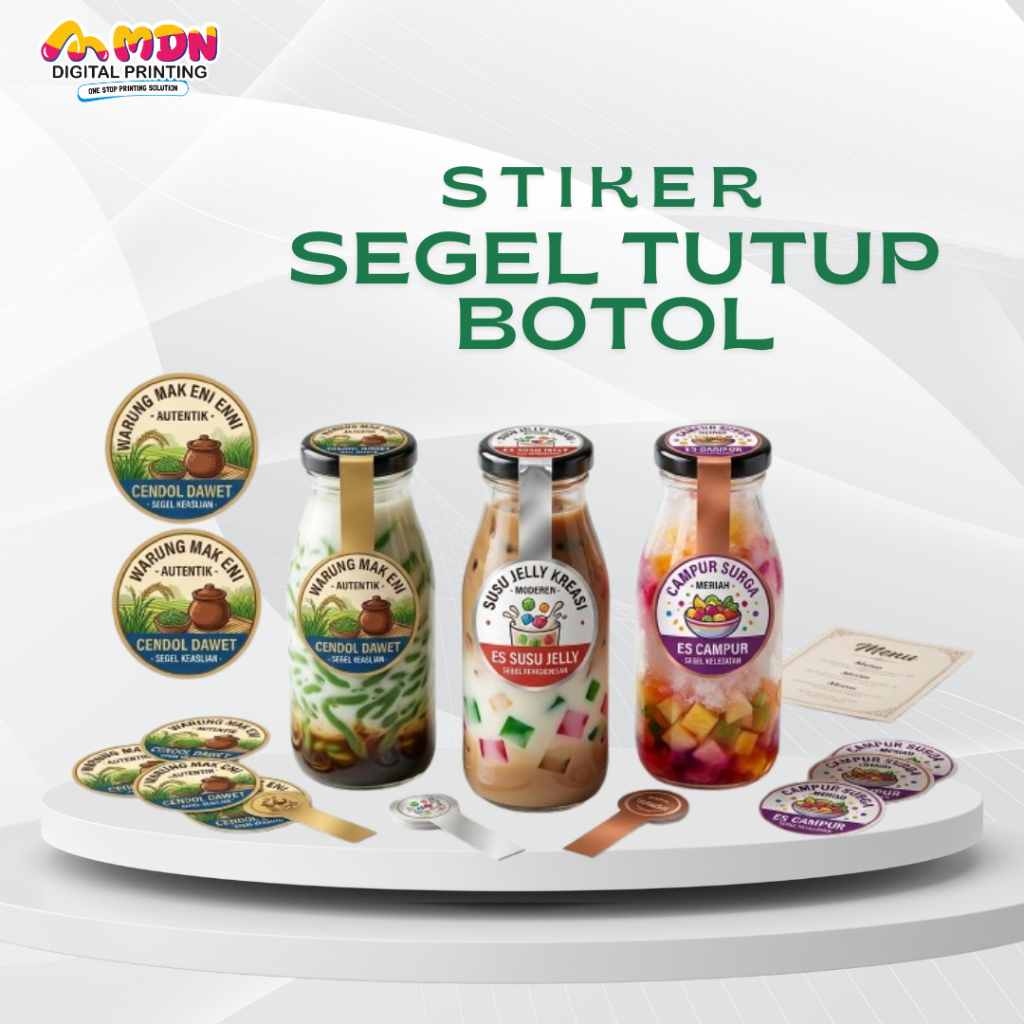 STIKER SEAL STICKER / LABEL / CUT / CUSTOM / BONTAK / VINIL / TRANSPARAN (PRINT & CUT) | STIKER SEGE