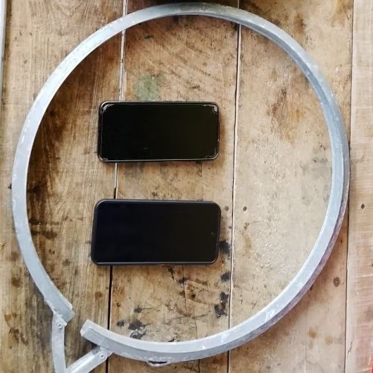 ring pengunci tong 200 liter bahan besi dan cocok untuk tong tsb