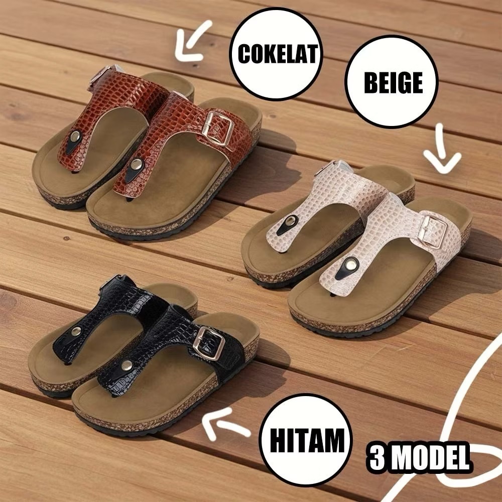 SoftShoes Sandal Jepit Santai Karet Wanita Sandal Jepit Dewasa Sandal Ringan Dulux