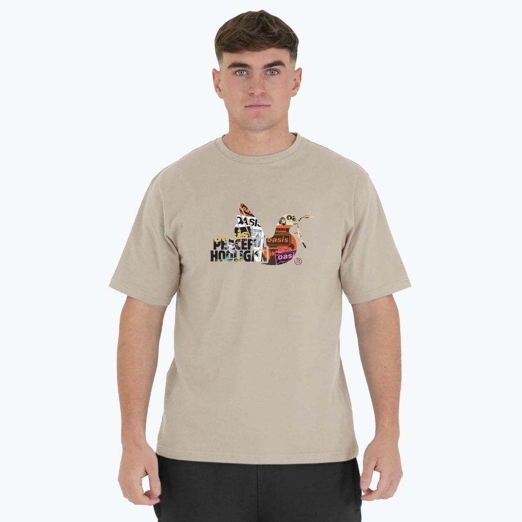 Peaceful Hooligan Oasis Poster Dove T-Shirt Stone Original