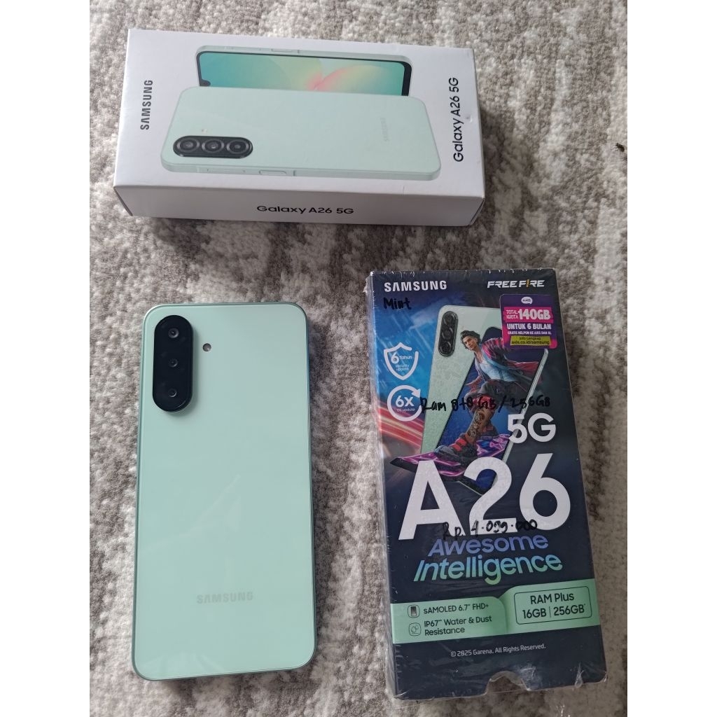 SAMSUNG A26 RAM 8+8/256 GB (SECOND LIKENEW)