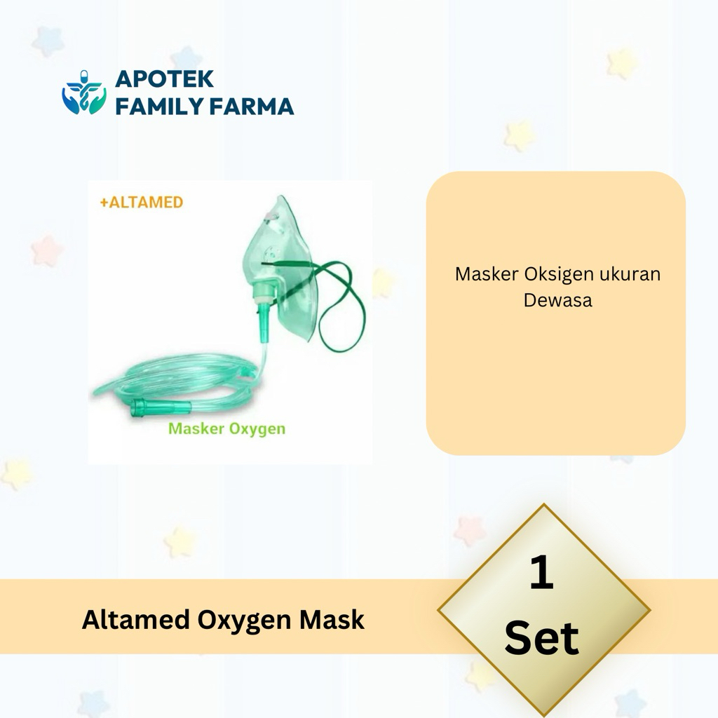 Masker Oksigen Altamed - Size Dewasa Ready Manado