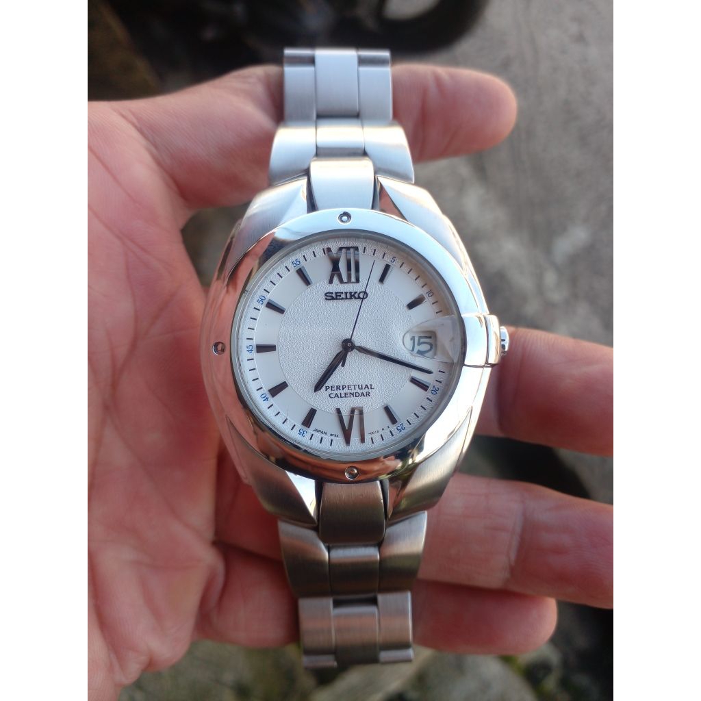 JAM TANGAN PRIA SEIKO PERPETUAL CALENDER original seken preloved