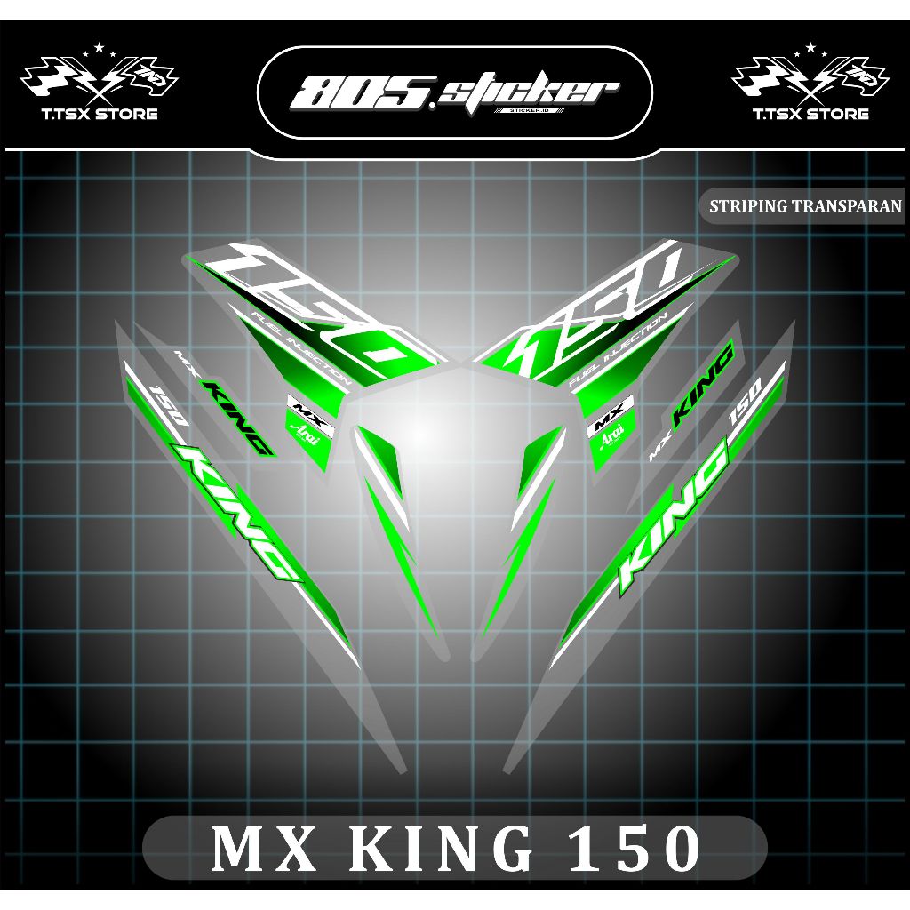 STRIPING TRANSPARAN JUPITER MX KING 150/STIKER MX KING/MX KING 150