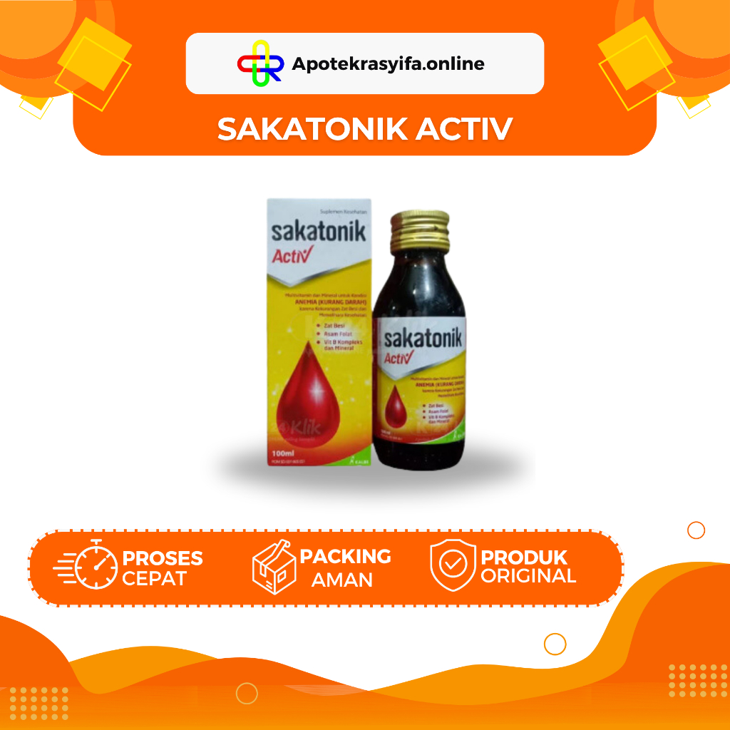 Sakatonik Aktiv 100ml / Liver Syrup Penambah Darah Stamina Daya Tahan Tubuh Dewasa