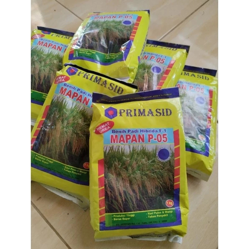 COD Primasid - Exp 29-07-2026 Benih Padi Hibrida Mapan P-05 (1Kg) Daya Kecambah >80% Asli Original K