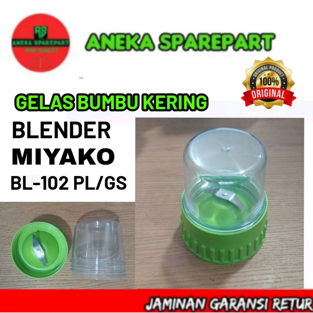 gelas mounting bumbu kering blender MIYAKO BL-102 PL, BL-102 GS