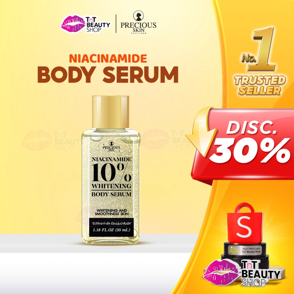 Precious Skin Niacinamide 10% Whitening Body Serum Booster 35ml | TnT Beauty Shop