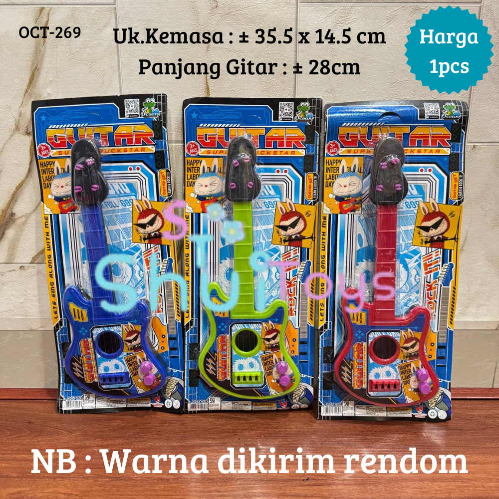 MAINAN ANAK GITAR MUSIK UK KECIL OCT 306/MAINAN EDUKASI GITARAN ANAK