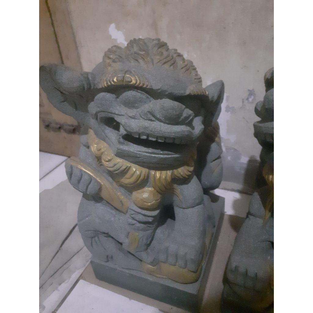 patung batu qilin sepasang