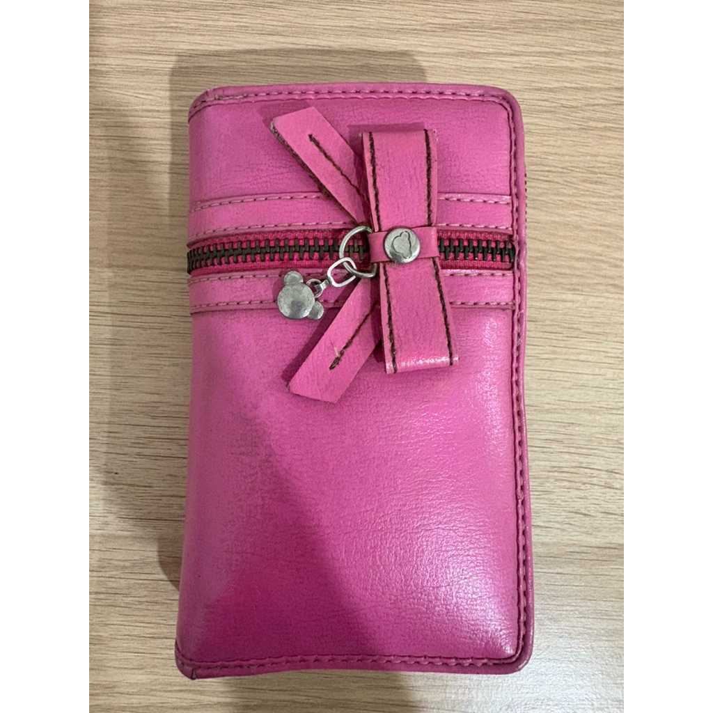 (Preloved) Dompet Anak Milk Teddy Bear Pink Purple