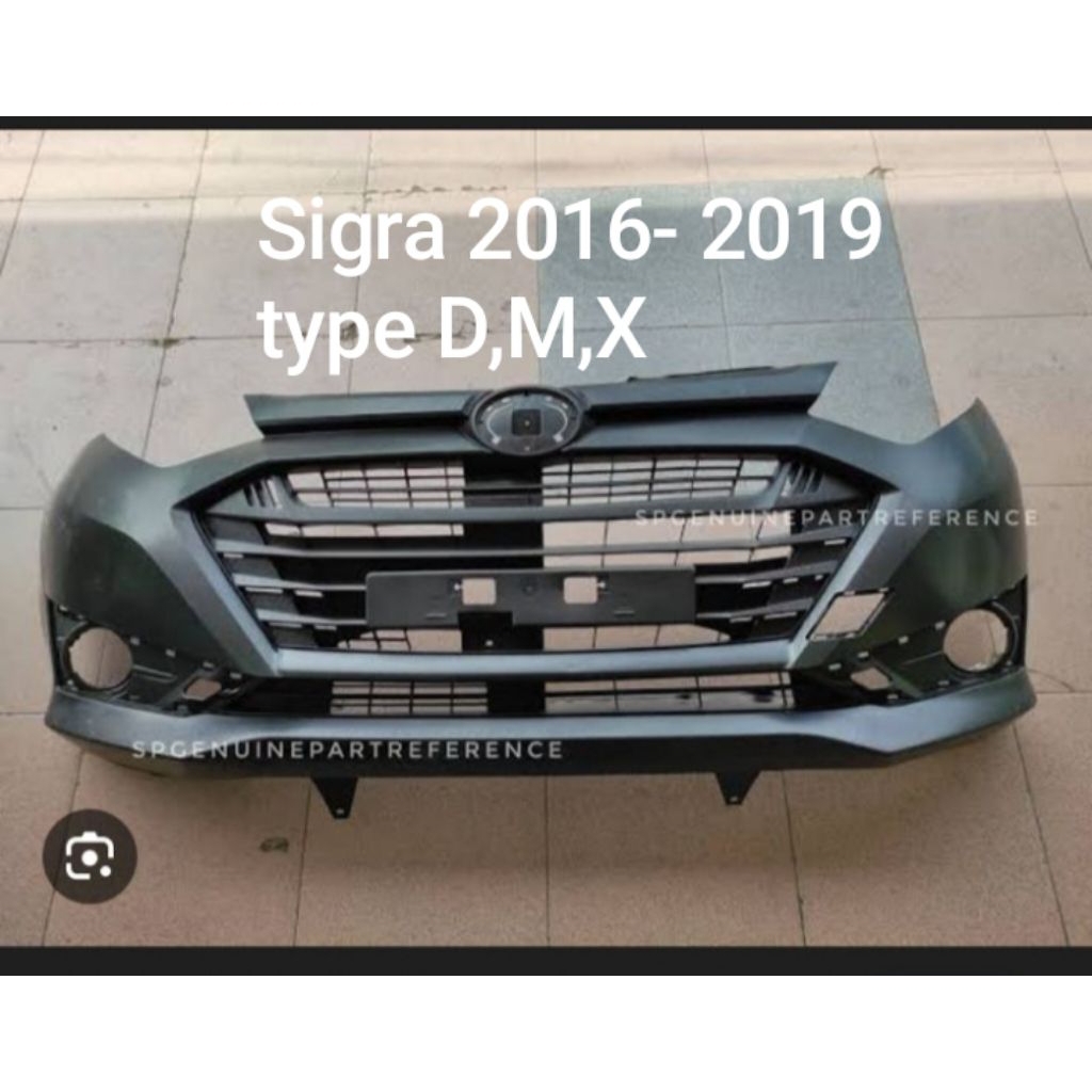 Bemper Baru ORI Sigra 2016-19, bumper depan grill