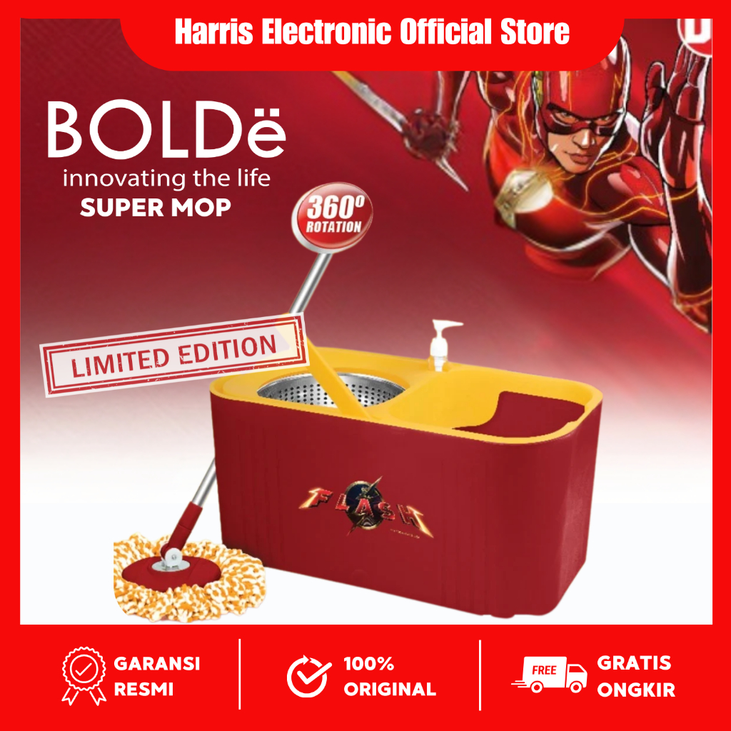 BOLDe SUPER MOP THE FLASH LIMITED EDITION GARANSI RESMI