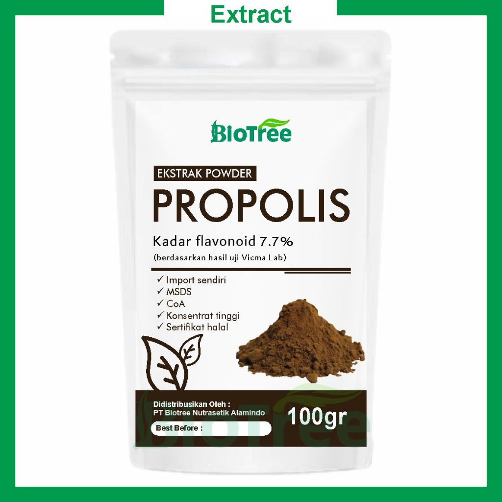 Ekstrak Powder Propolis Flavonoids 20% Curah 1kg