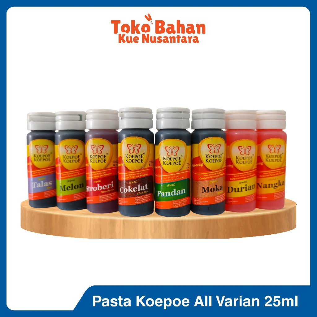 Pasta Perisa Koepoe Koepoe 25ml All Varian | Pewarna Makanan & Minuman Pasta Perisa Kue