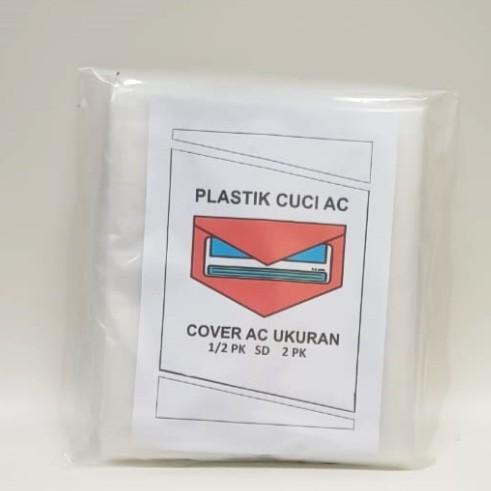 PLASTIK CUCI AC / COVER AC UKURAN 1/2 PK SD 2 PK BESAR