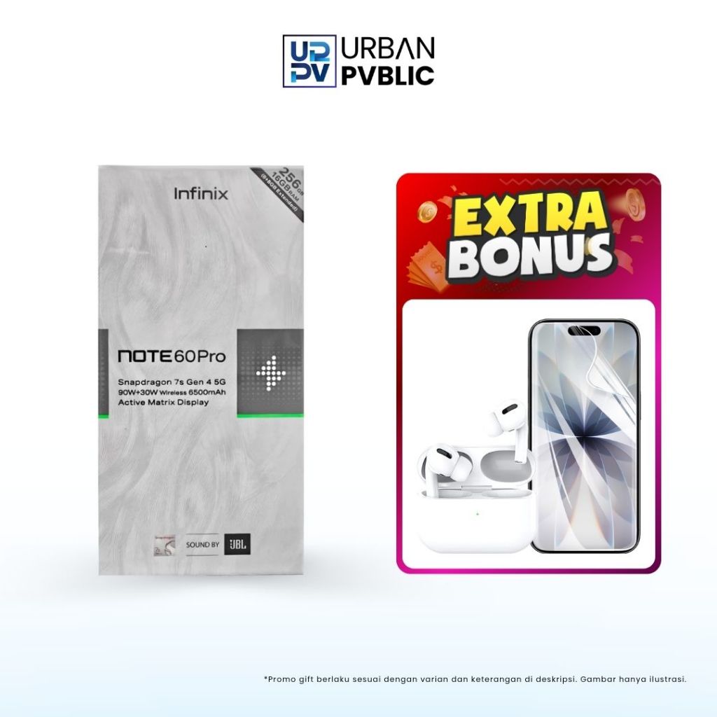 Infinix Note 60 Pro 5G 8/256GB HP Gaming Snapdragon Premium AMOLED 144Hz NFC Original Garansi Resmi