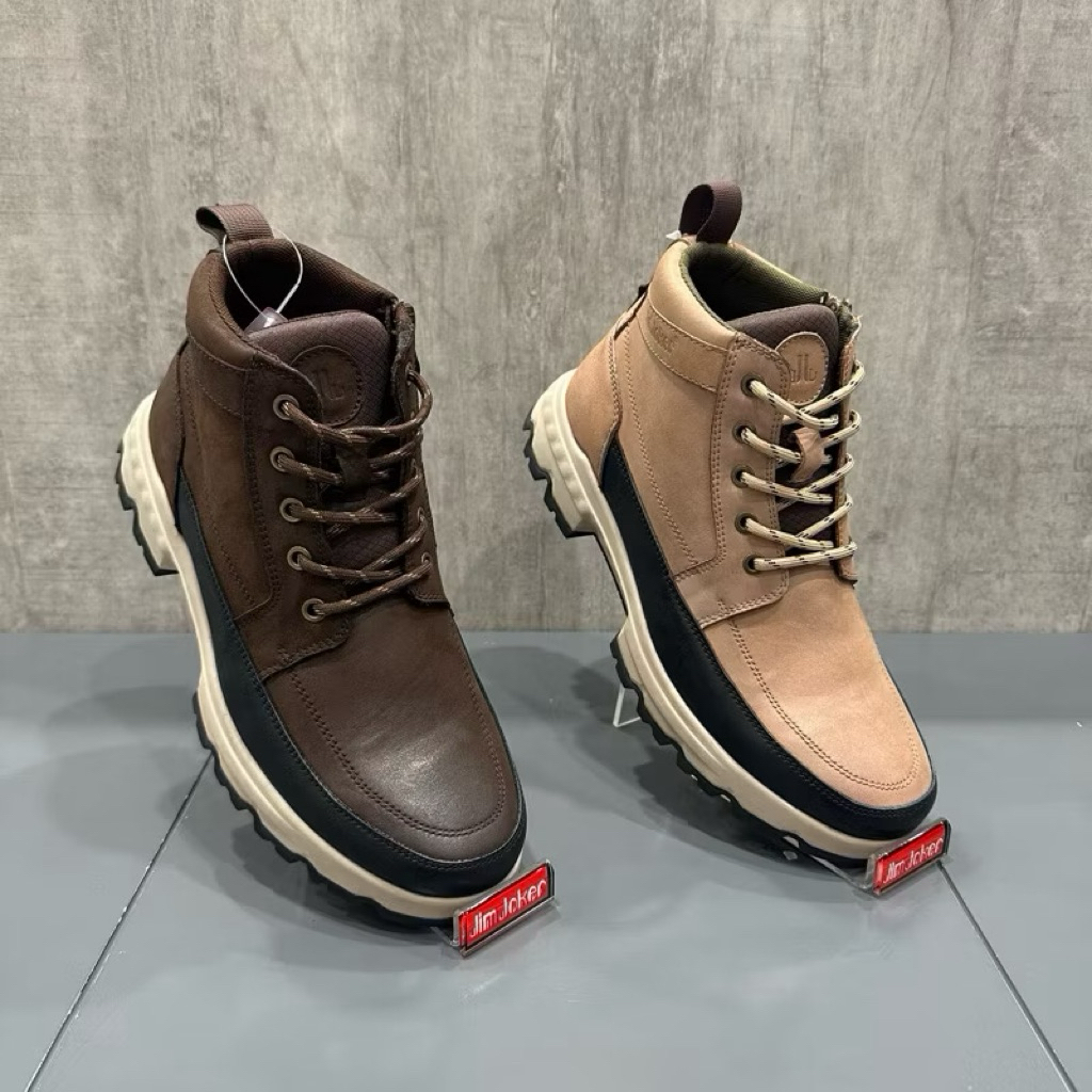 Sepatu boots kulit pria by JIM JOKER (100% ORIGINAL)