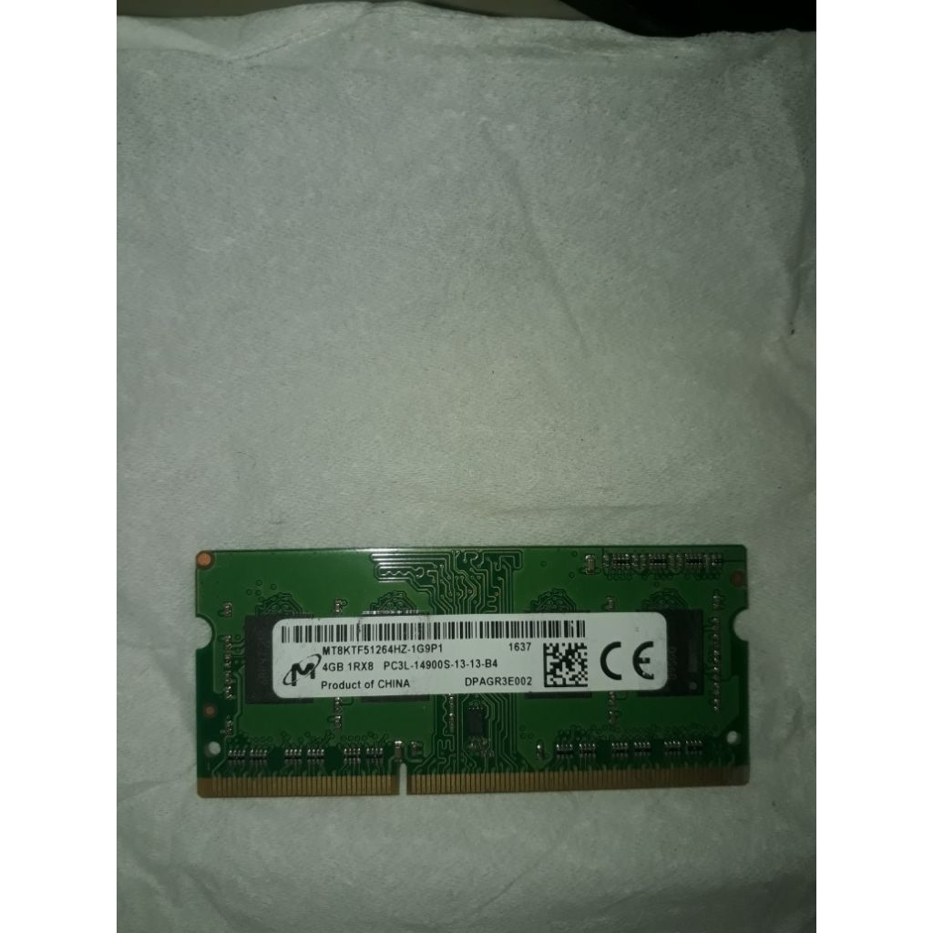 RAM SERVER 4GB 1RX8 PC3L-14900S