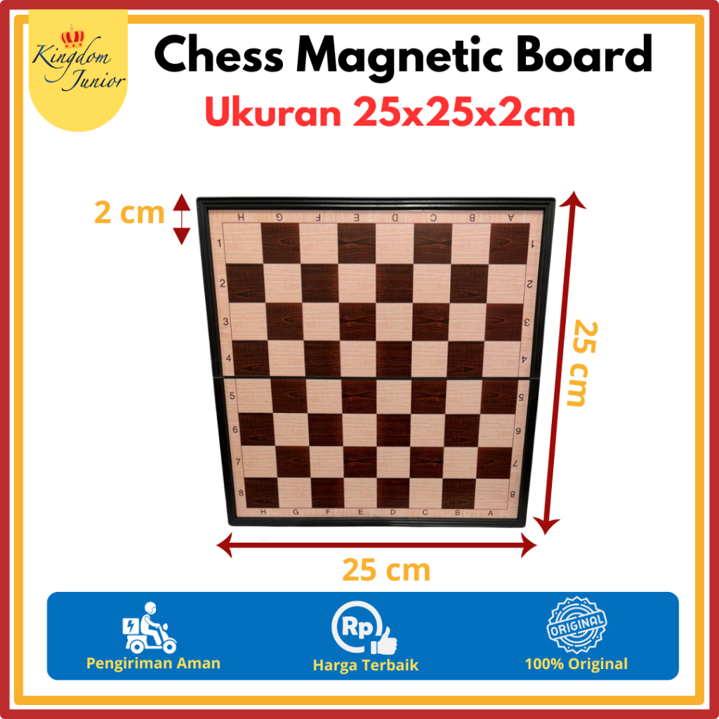 Papan Catur Magnet | Catur Magnet | Chess Magnetic Board Game | Permainan Edukasi Papan Catur