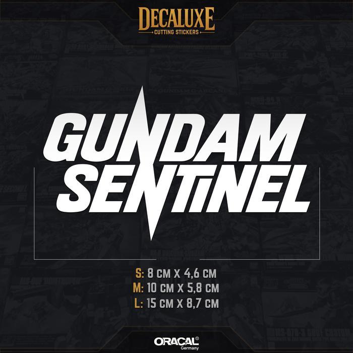 Sticker Cutting GUNDAM SENTINEL | Sticker Gundam Gunpla untuk Tumbler Laptop Mobil Motor Helm Kaca