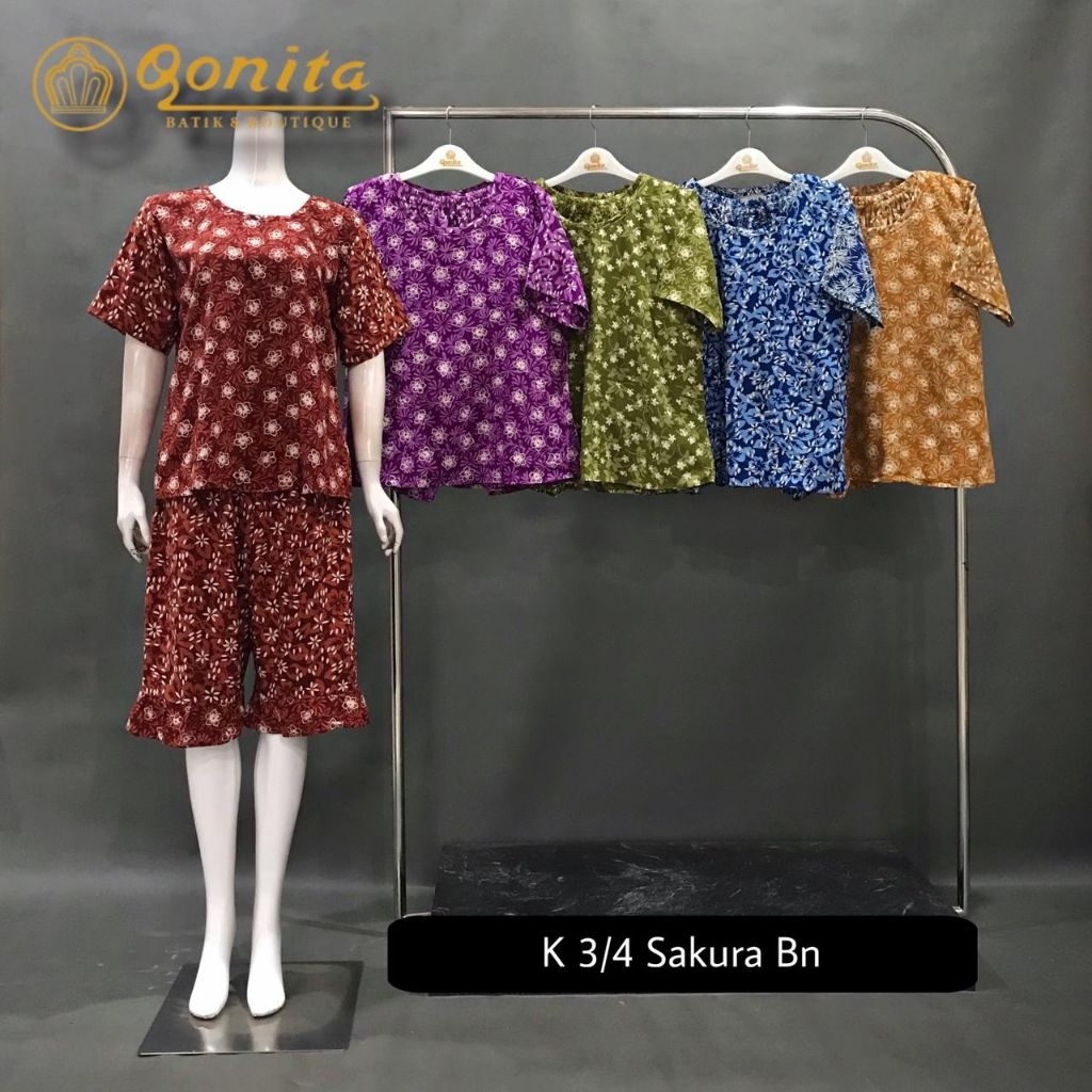 stelan celana qonita//st celana pendek//batik qonita//batik pekalongan ori